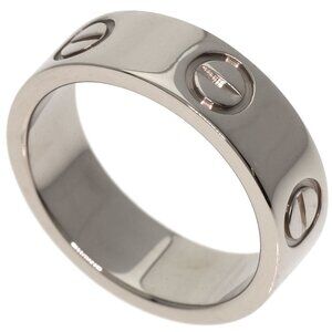 CARTIER Authentic 18k Silver Love Ring #48